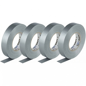  Adorama microGAFFER Tape 8 Yards x 1" - Silver - Pack of 4 Rolls 