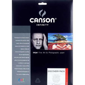  Canson Discovery Pack US Inkjet Paper, 260gsm, 8.5x11", 12 Assorted Sheets 