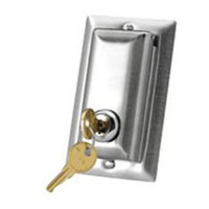 Da-Lite Key-Locking Coverplate for 115v or Low Voltage Control Switch #40962: Picture 1 regular