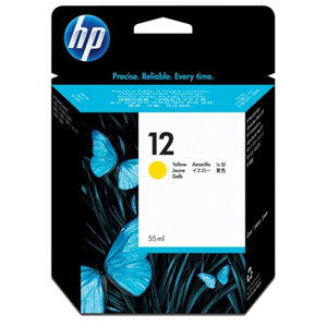  HP #12 Yellow Ink Cartridge for the Business 3000 Series Inkjet Printers, 55ml. 