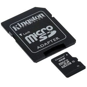 Kingston SDC104GB 4GB microSDHC with Adapter: Picture 1 regular