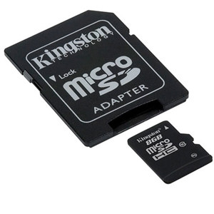 Kingston SDC108GB 8GB microSDHC with Adapter: Picture 1 regular