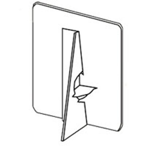 Lineco L3281235 Single Wing Stick Easel Backs,White: Picture 1 regular