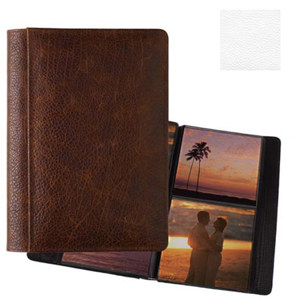 Raika #157 Handcrafted Leather 5x5 2-Up Album White: Picture 1 regular