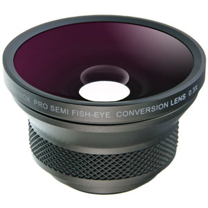  Raynox HD-3035 Pro, 0.3x High Definition Semi Fisheye Conversion Lens for 37mm Filter Thread, with 5 Adapters Rings and LS-03W Lens Shade 