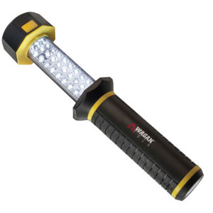 Wagan 2497  Stick-XT - Super Bright 27 LED Flashlight with AC/DC Car Chargers 
