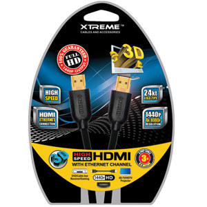 Xtreme Cables 3Ft High Speed HDMI Cable with Ethernet: Picture 1 regular