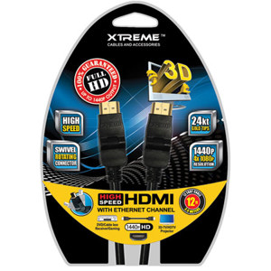 Xtreme Cables 12 Foot High Speed Swivel 180 Degree HDMI Cable 74182