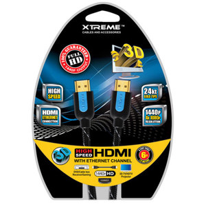 Xtreme Cables 6 Feet High Speed Braided HDMI Cable 84106
