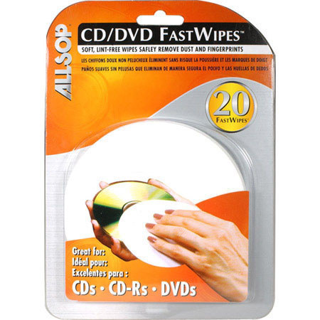 Allsop CD/DVD Fast Wipes: Picture 1 regular