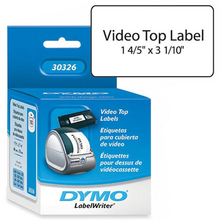 Dymo 30326 VHS Top Labels: Picture 1 regular
