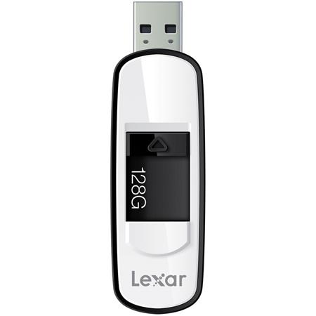Lexar JumpDrive S75 128GB USB 3.0 Flash Drive - Black