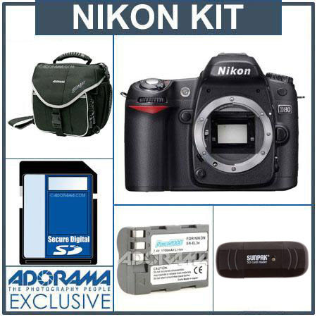 Nikon D80 Digital SLR Camera Kit - Refurbished by Nikon U.S.A.- with 