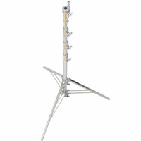 Avenger High Combo 13' Lightstand with Lazy Leg & 5/8" Stud Mount, Chrome Steel.