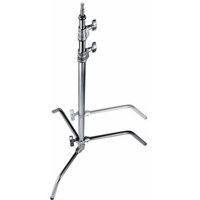 Avenger High 8.30' C-Stand 25 with Sliding Leg, 3 Sections, 2 Risers, Chrome Silver