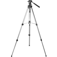Barska Deluxe Tripod with 2-Way Fluid Head with Quick Release Platform, Extends to 63.4"