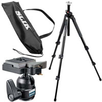 Manfrotto (Distributed by Bogen) 190XPROB Black Tripod Kit with 484RC2 Mini Ball Head & Tripod Case