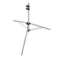 Bogen - Manfrotto 8' Compact Light Stand, 5/8" Mounting Stud, Chrome.