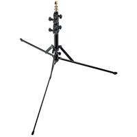 Manfrotto (Distributed by Bogen) 6' Retractable 5 Section Lightstand with 5/8" Mounting Stud, Black Anodized. (#3373)