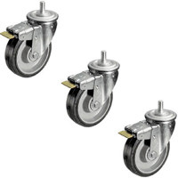 Manfrotto (Distributed by Bogen) 160mm Wheel Set with Brakes for the 387XU Boom Light Stand