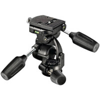 Manfrotto (Distributed by Bogen) 808RC4 3-Way Pan/Tilt Head with Quick Release - Supports 17.6 lbs