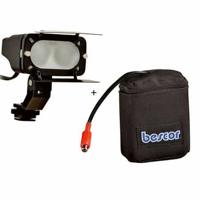 Bescor KLK-624D Kit, with Diffused, 20 watt / 40watt Switchable Video Light MX-601 and X645 Compact Battery & Charger,