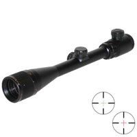 Bushnell 4 - 16 x 40mm Banner Dusk & Dawn Series Riflescope, Matte Black Finish with Red & Green Illuminated Crosshairs Reticle.