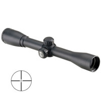 Bushnell 4 x 32mm Sportsman Series Riflescope for Centerfire Rifles, Matte Black Finish with Multi-X Reticle.