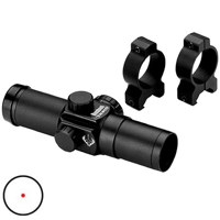 Bushnell 1 x 28mm Trophy Series Scope for Handguns or Shotguns, Matte Black Finish with 6 M.O.A Red Dot Reticle.
