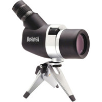 Bushnell Spacemaster 50mm 15-45x Zoom Collapsible Spotting Scope Outfit - Angle Version - Silver & Black Finish