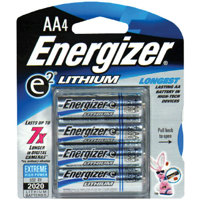 Energizer AA Batteries, 1.5 volt Lithium, Pack of Four.