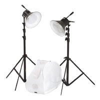Bowens TriLite Still Life Set, Two Daylight Fluorescent Lighting Set for Digital Cameras, with Stands & Redwing Cocoon.