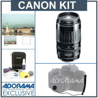 Canon EF 100-300mm f/4.5-5.6 USM AutoFocus Telephoto Zoom Lens Kit, USA with Tiffen 58mm UV Filter, Lens Cap Leash, Professional Lens Cleaning Kit