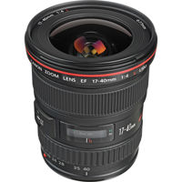 Canon EF 17-40mm f/4L USM Ultra Wide Angle Zoom Lens with Case and Lens Hood - USA