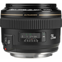 Canon EF 28mm f/1.8 USM AutoFocus Wide Angle Lens - USA