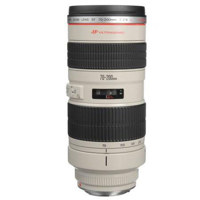 Canon EF 70-200mm f/2.8L USM AutoFocus Telephoto Zoom Lens with case & hood - Refurbished