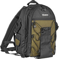 Canon Deluxe Photo Backpack 200EG, Black with Olive.
