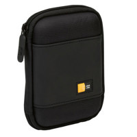 Case Logic Compact Portable Hard Drive Case with Hard Exterior, Color: Black