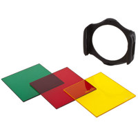 Cokin Black & White Filter Kit P series (Filter Holder, Yellow #P001, Red #P003, and Green #P004)