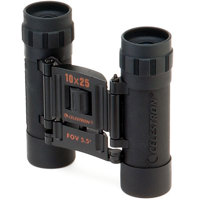 Celestron 10 x 25 UpClose, Weather Resistant Roof Prism Binocular with 5.5� Angle of View, U.S.A.