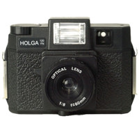 Holga 120fn Medium Format Fixed Focus Camera with Lens and Built-in flash