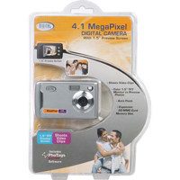 Digital Concepts 4.1mp Point & Shoot Digital Still Camera, Digital Clips, Color 1.5" TFT Screen, Silver