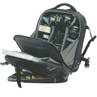 Delsey Pro Digital Backpack 31, Photo /Notebook Backpack with 12" Notebook Pocket, Black.