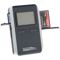 Digital Foci Photo Safe II, 160 GB Portable Picture Storage Hard Drive with Card Reader, USB Interface - Midnight Blue
