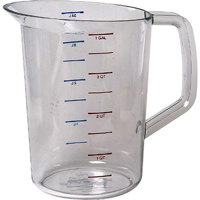 Adorama One (1) Gallon (128 oz.) Plastic Graduate