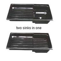 Adorama / Delta Plastic 4' Convertible Sink With Deep Well Cover (Insert), 48"x29"x11"