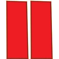 Thomas Duplex Darkroom Safelight Filter Set #FOD, For Orthochromatic Materials