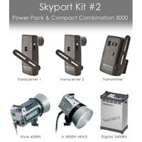 Elinchrom 3000 Watts Asynchronous Power Set 2 with 600RX Monolight, 2400RX Power Pack ,A3000N Head and Skyport