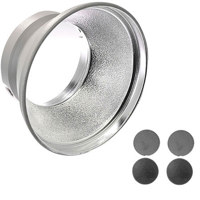 Elinchrom Complete Honeycomb Grid Set with 8" Reflector and 8, 12, 20 & 30 Degree Grids