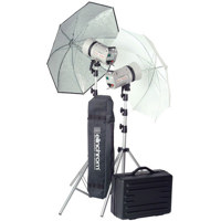 Elinchrom Style 400BX Complete Kit, with 2 Monolights, Reflectors, Umbrellas, Monolight Case, Stands & Stand Bag.